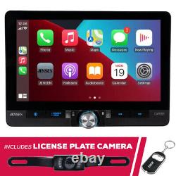 Récepteur multimédia Jensen CAR813 8 Single/Double DIN avec caméra de plaque d'immatriculation