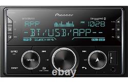 Récepteur multimédia numérique Pioneer Black Double DIN avec Bluetooth intégré MVHS622