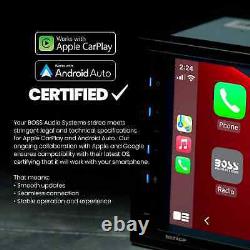 Récepteur stéréo de voiture Double-Din à écran tactile Boss 6.75 Apple CarPlay Android Auto