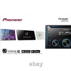 Récepteur stéréo de voiture PIONEER Bluetooth Système audio BASS dynamique Radio double DIN