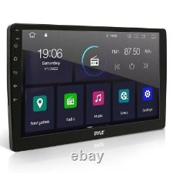 Récepteur stéréo de voiture Pyle Double DIN de 10,1 pouces - Écran tactile HD 1080P, multimédia
