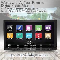 Récepteur stéréo de voiture Pyle Premium Pyle 7 pouces Double-DIN avec Bluetooth PLDNV695B