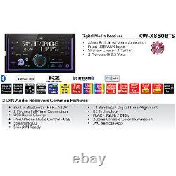 Récepteur stéréo numérique multimédia Bluetooth AM/FM à double DIN JVC KW-X850BTS