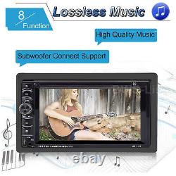 Sony Lens Cam +2 Din Car Stereo Radio CD Lecteur DVD Bluetooth Mirrorlink Pour Gps