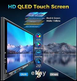 Stéréo de voiture Double Din sans fil PLZ 7 avec Apple Carplay Radio Écran QLED pour voiture