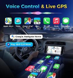Stéréo de voiture Double Din sans fil PLZ 7 avec Apple Carplay Radio Écran QLED pour voiture