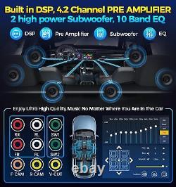 Stéréo de voiture Double Din sans fil PLZ 7 avec Apple Carplay Radio Écran QLED pour voiture