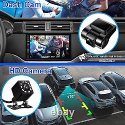 Stéréo de voiture à double DIN avec caméra de tableau de bord et récepteur radio de voiture avec écran tactile de 7 pouces