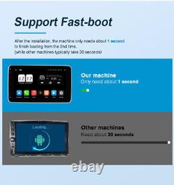 Stéréo de voiture double DIN Pumpkin 10.1 Android 13 Carplay 4GB 64GB Unité principale DSP BT