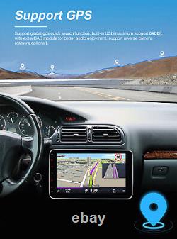 Stéréo de voiture double DIN Pumpkin 10.1 Android 13 Carplay 4GB 64GB Unité principale DSP BT