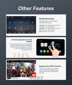 Stéréo de voiture double DIN Pumpkin 10.1 Android 13 Carplay 4GB 64GB Unité principale DSP BT