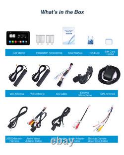 Stéréo de voiture double DIN Pumpkin 10.1 Android 13 Carplay 4GB 64GB Unité principale DSP BT