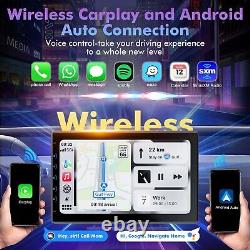 Stéréo de voiture double DIN avec écran tactile IPS 10 pouces pour Carplay sans fil, sans fil