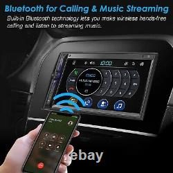 Système multimédia automobile Double Din récepteur stéréo de voiture écran tactile HD de 7 pouces