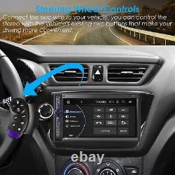 Système multimédia automobile Double Din récepteur stéréo de voiture écran tactile HD de 7 pouces