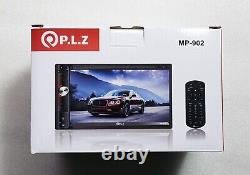 Système multimédia de divertissement pour voiture P. L. Z MP-902 7 pouces Double Din HD, Bluetooth