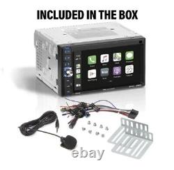 Systèmes audio BOSS BCP62 pour voiture avec Apple CarPlay Double Din, écran tactile de 6,2 pouces
