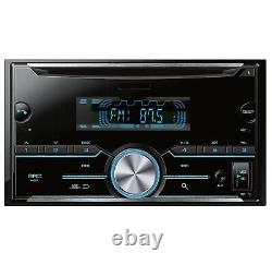 Traduire ce titre en français : Récepteur de voiture STX Double DIN CD/MP3 avec unité principale radio + 4x haut-parleurs AB-630 800W 6,5 pouces.