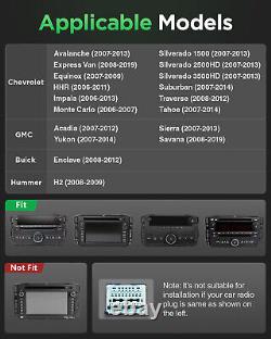 Unité principale Android 13 GPS Radio Double Din pour Chevy Silverado GMC Sierra