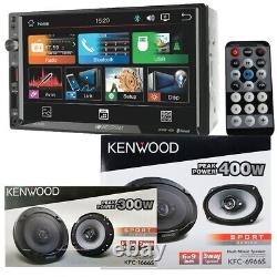 VM700HB Double DIN 7 autoradio de voiture + Haut-parleurs de voiture coaxiaux Kenwood 6x9 et 6.5