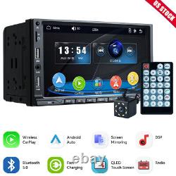 Vente en gros 7 CarPlay sans fil Android Apple Double DIN Autoradio Auto Radio US
