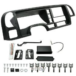 Voiture Radio Stereo Double Din Dash Kit For 95-01 Chevy 95-02 Gmc 99-00 Cadillac