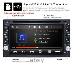 Voiture Stereo Gps Navigation Bluetooth Radio Double 2 Din 6.2 Touch Lecteur CD DVD