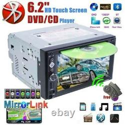 Voiture Stereo Mirrorlink-gps Bluetooth Radio Double 2 Din 6.2 CD DVD Mp5 Player