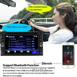 Voiture Stereo Touch Screen Bluetooth Radio Double 2 Din 6.2 CD DVD Player Camera