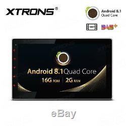 Xtrons 10.1 Double 2din Voiture Stéréo Gps Nav Android 8.1 Quad Core Obd2 Dab + + Dvr