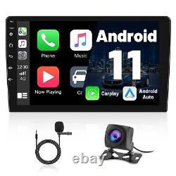 or 2023 Android 11 Double Din Car Stereo avec Wireless Apple Carplay Android Aut